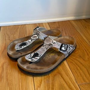 Birkenstock Gizeh Snakeskin Thong